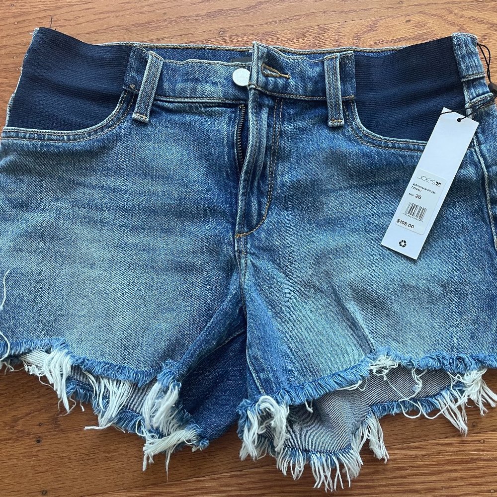 NWT Joe's Jeans Maternity Jean Shorts The Ozzie in Denali Size 26